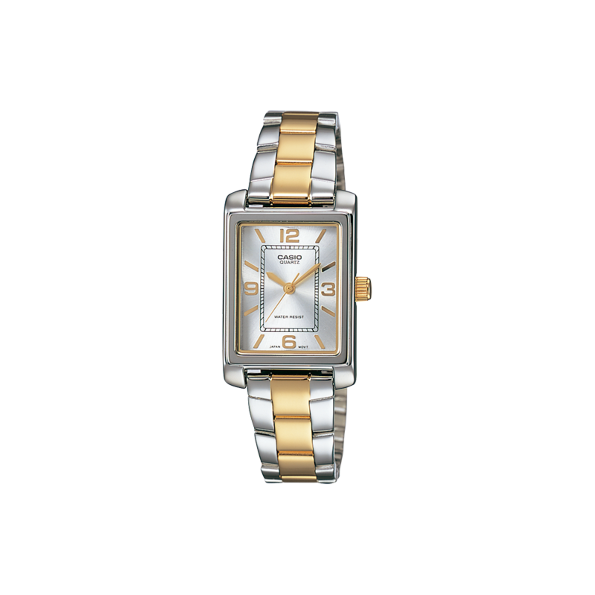 RELOJ CASIO MUJER RECTANGULAR LTP-1234PSG-7A