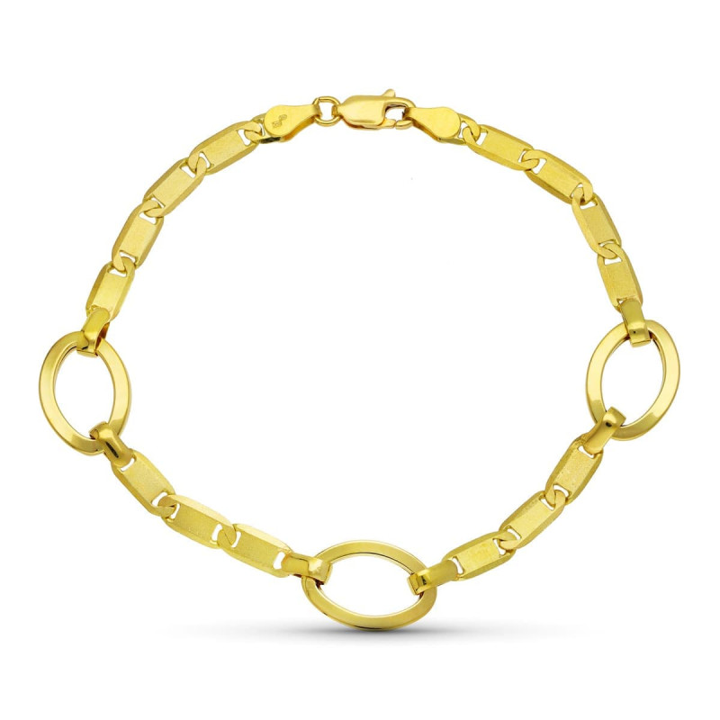 18K PULSERA ORO AMARILLO ESLABONES
