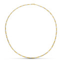 18K CADENA ORO BICOLOR MACIZA ESLABONES 45CM