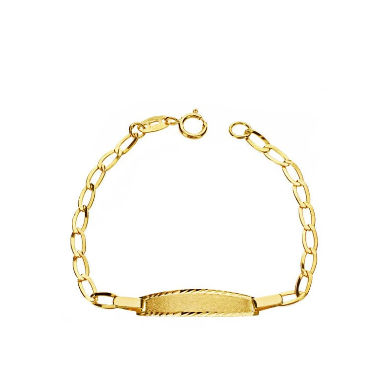 18K PULSERA ESCLAVA BILBAO ORO AMARILLO 11.5 CM