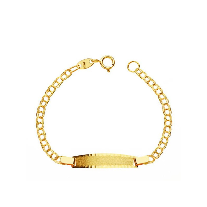 18K PULSERA ESCLAVA HUNGARA ORO AMARILLO 13CM