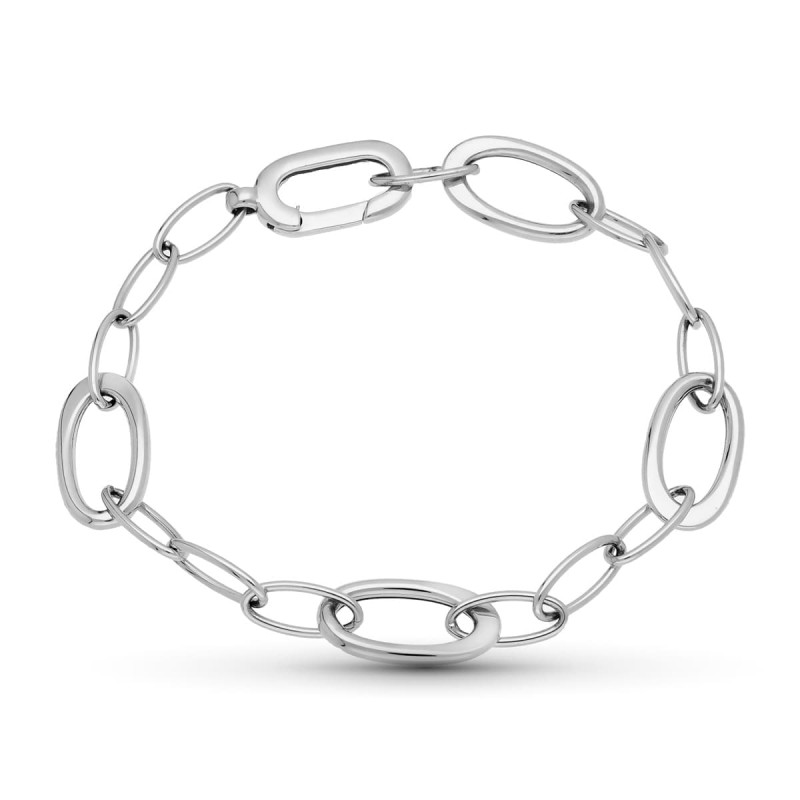 18K PULSERA ORO BLANCO 19.5 CM