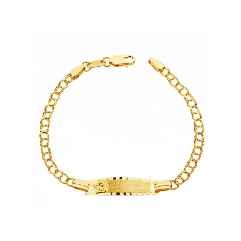 18K PUPLSERA ORO AMARILLO ESCLAVA HUNGARA 12.5 CM 2.5 MM