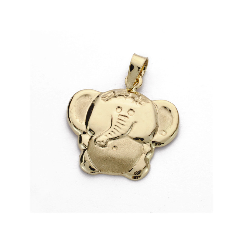 18K COLGANTE ORO AMARILLO ELEFANTE. 19X19 MM