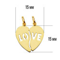 18K COLGANTE ORO AMARILLO CORAZON LOVE. 15X15 MM 18K COLGANTE ORO AMARILLO CORAZON LOVE. 15X15 MM