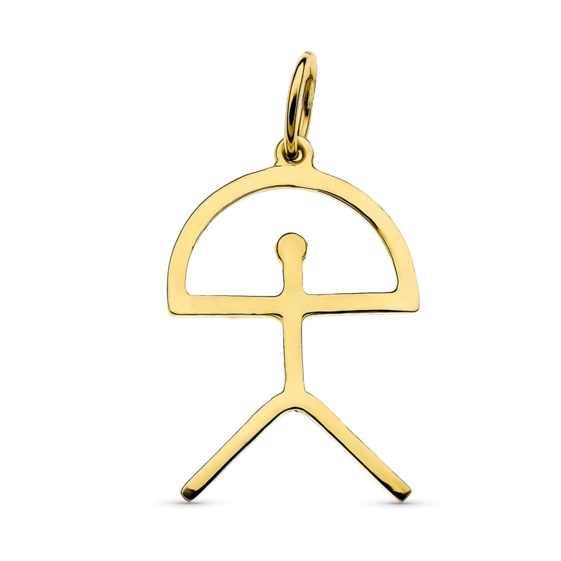 18K COLGANTE ORO AMARILLO INDALO. 24X16 MM