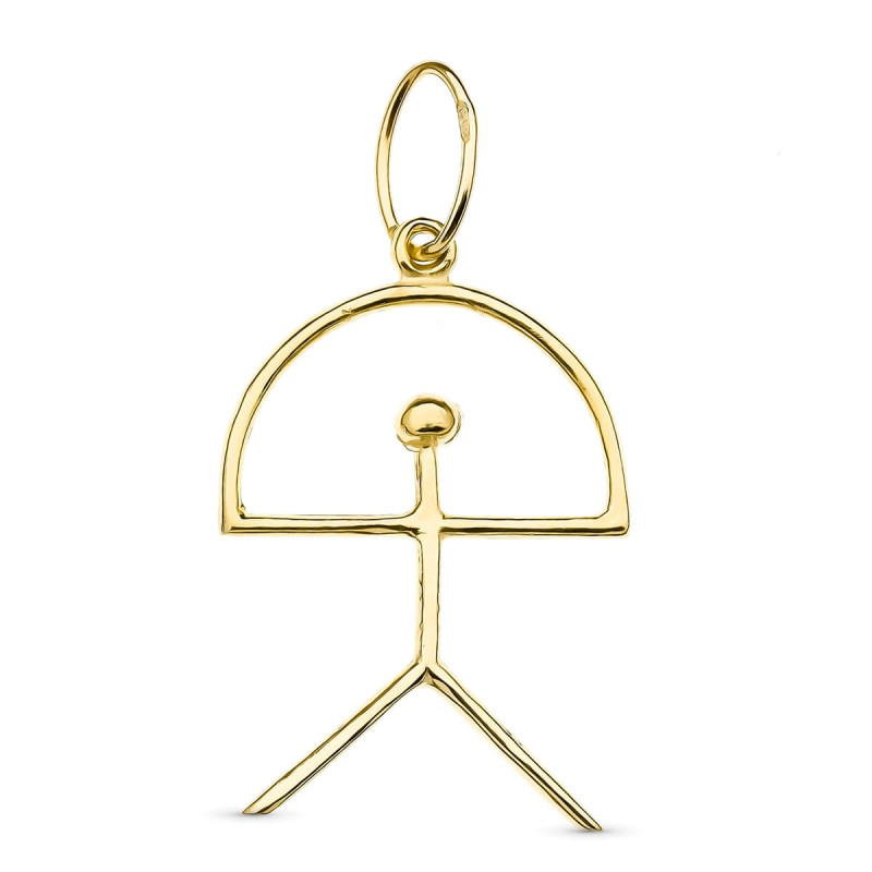 18K COLGANTE ORO AMARILLO INDALO. 30X20 MM