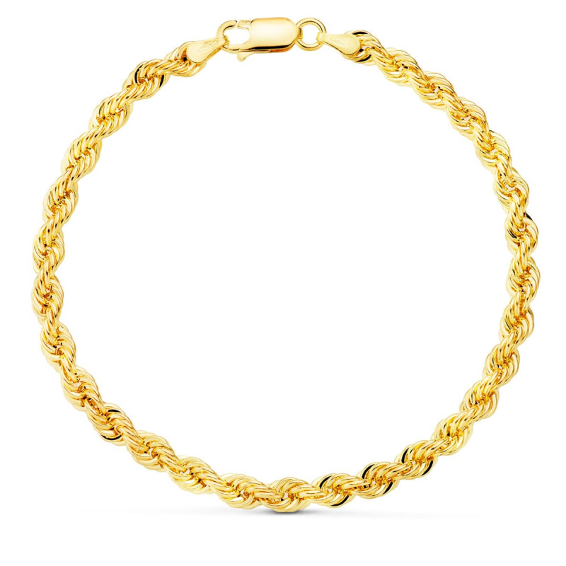 18K PULSERA ORO AMARILLO CORDON SALOMONICO. ANCHO 4.3 MM LARGO 20CM