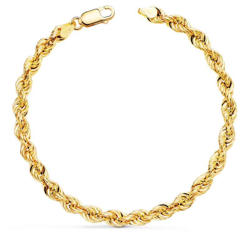 18K PULSERA ORO AMARILLO CORDON SALOMONICO. ANCHO 5,5 MM LARGO 21CM