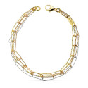 18K PULSERA TRICOLOR 19.5CM