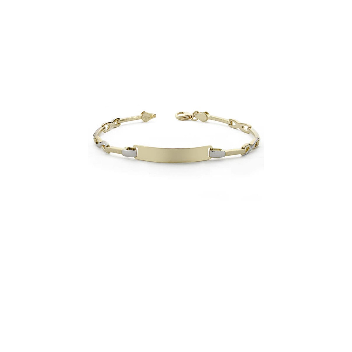 18K ESCLAVA SEÑORA BICOLOR 18CM