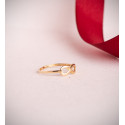 18K SORTIJA ORO AMARILLO LISA INFINITO CALADO DE 11X5 MM.