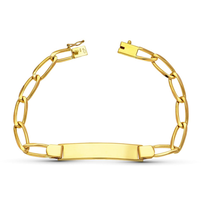 18K ESCLAVA ORO AMARILLO BILBAO MACIZA