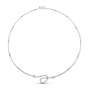 18K GARGANTILLA ORO BLANCO MOTIVO CIRCONITAS