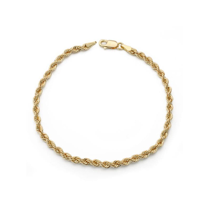 18K PULSERA ORO AMARILLO CORDON SALOMONICO. ANCHO 3,3 MM LARGO 19,5 CM