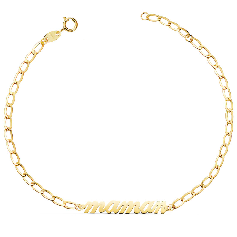 18K PULSERA ORO AMARILLO MAMAN CADENA BILBAO 2.5MM. LARGO: 20CM
