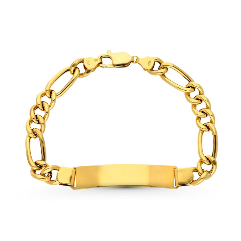 18K PULSERA ESCLAVA ORO AMARILLO CARTIER HUECA ANCHO: 8MM. LARGO: 21,5 CM  PLACA CHAPA: 45X10MM