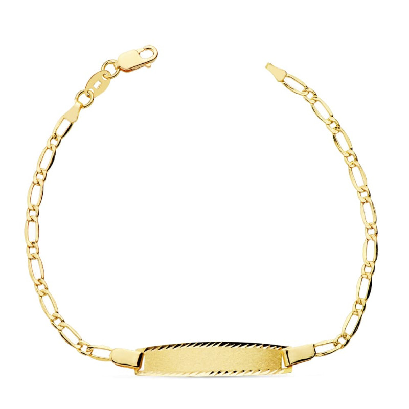 18K PULSERA ESCLAVA ORO AMARILLO CARTIER 1X1 17CM