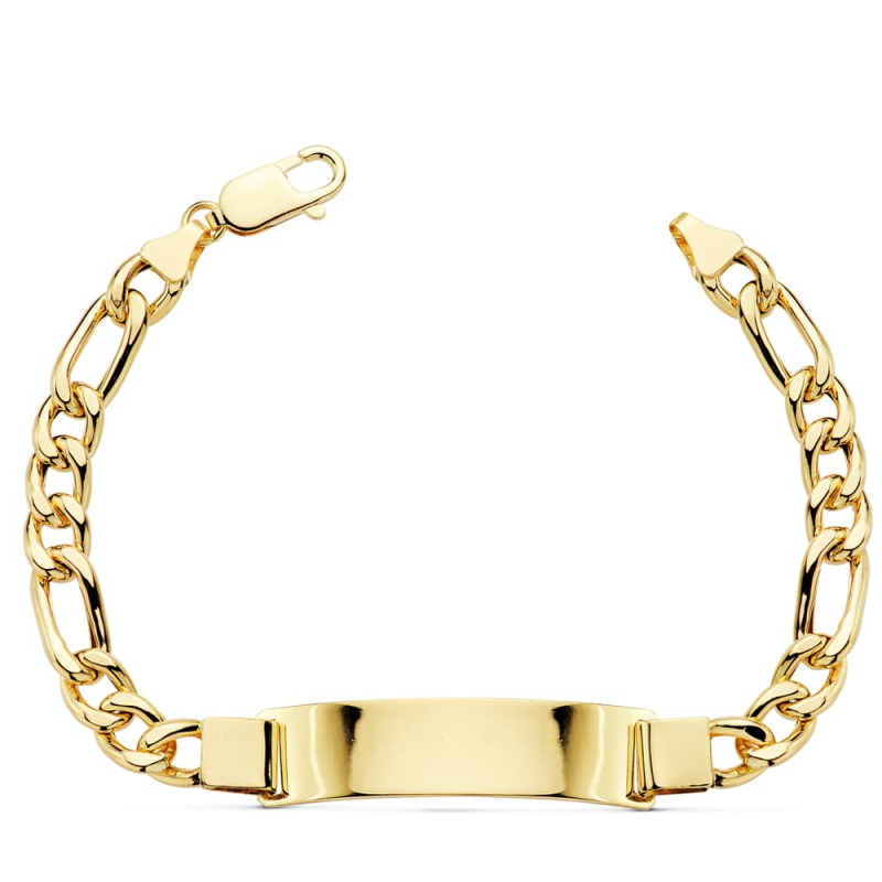18K PULSERA ESCLAVA ORO AMARILLO CARTIER HUECA ANCHO: 7,5MM. LARGO: 21,5 CM  PLACA CHAPA: 43X10MM