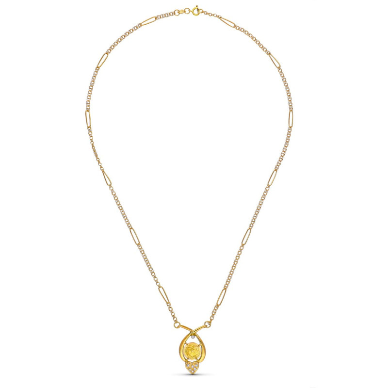 18K GARGANTILLA ORO AMARILLO ENAMORADOS 48 CM