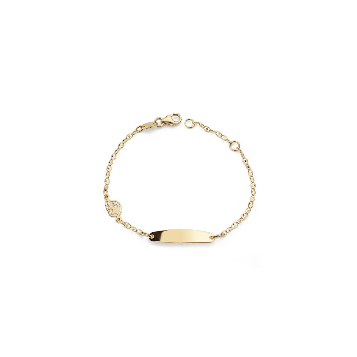 18K PULSERA ESCLAVA ORO AMARILLO ELEFANTE 14CM