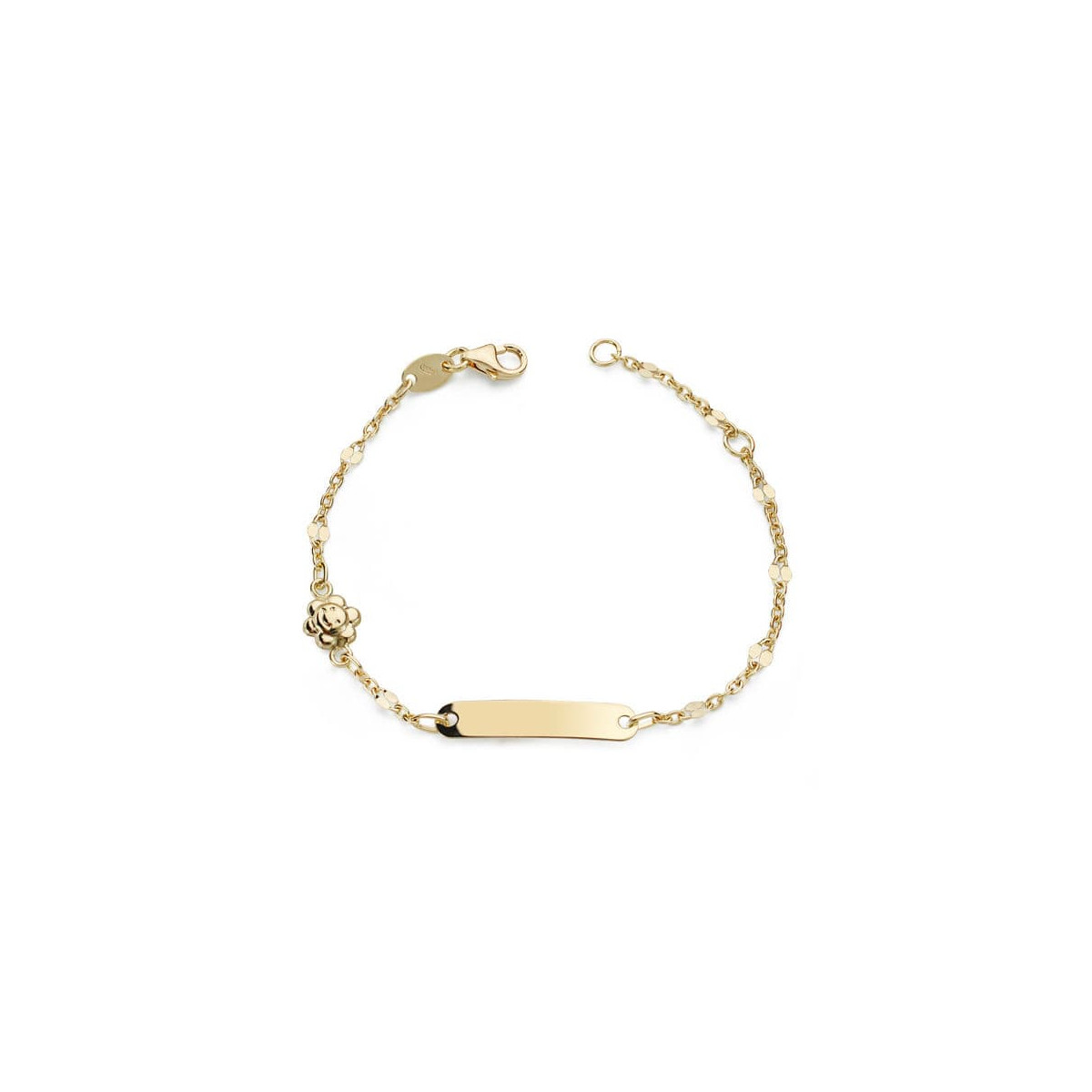 18K PULSERA ESCLAVA ORO AMARILLO MOTIVO SOL 14CM
