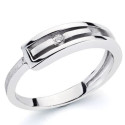 18K SORTIJA ORO BLANCO Y DIAMANTE 0.046 QTS. 18K SORTIJA ORO BLANCO Y DIAMANTE 0.046 QTS.