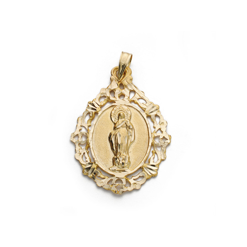 9K MEDALLA ORO AMARILLO VIRGEN INMACULADA 9K 31X23MM