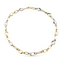 9K COLLAR ORO BICOLOR 45CM