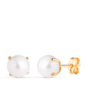 18K PENDIENTES ORO AMARILLO PERLAS CON 4 GARRAS. MEDIDA: 7 MM. CIERRE PRESION 18K PENDIENTES ORO AMARILLO PERLAS CON 4 GARRAS. MEDIDA: 7 MM. CIERRE PRESION