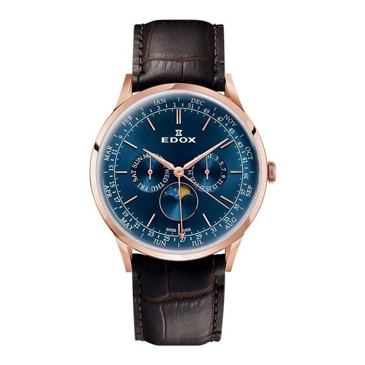 RELOJ EDOX HOMBRE LES VAUBERTS 40101 37RC BUIR
