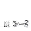 18K PENDIENTES ORO BLANCO DIAMANTES LABORATORIO TALLA BRILLANTE 4,5MM 0,600 QTS. VS2-G. 4,5X4,5 MM CIERRE PRESION