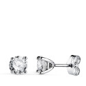 18K PENDIENTES ORO BLANCO DIAMANTES LABORATORIO TALLA BRILLANTE 5MM 1,00 QTS. VS1-G. 5X5 MM CIERRE PRESION