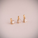 18K COLGANTE ORO AMARILLO DIAMANTE LABORATORIO TALLA BRILLANTE 5MM 0,500 QTES. G-VS1. MEDIDA: 9X5 MM