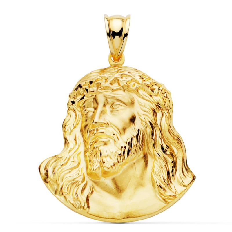 18K COLGANTE ORO AMARILLO CRISTO DE MURILLO 30X27 MM
