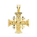 18K CRUZ DE JERUSALEN ORO AMARILLO 27X23 MM