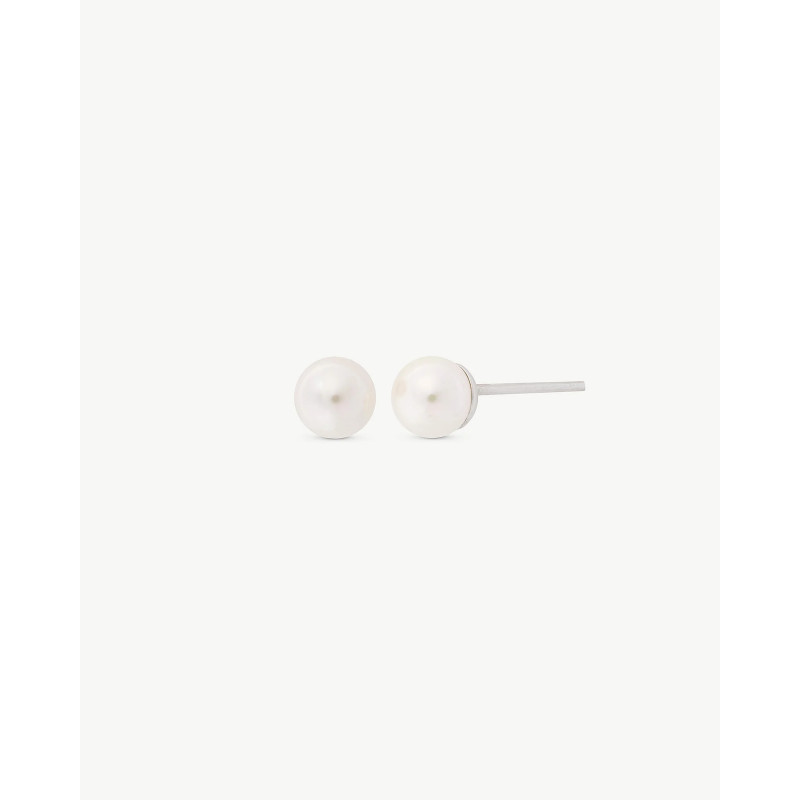 PENDIENTES PERLA MAJORICA DORADO 4MM