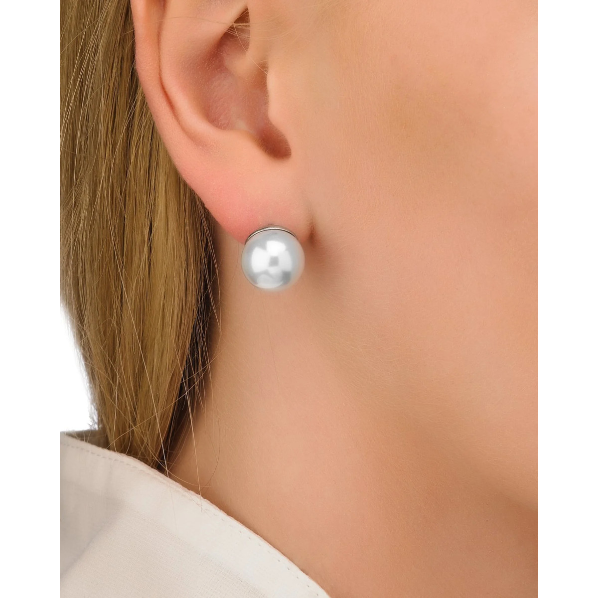 PENDIENTES PERLA MAJORICA DORADO 12MM